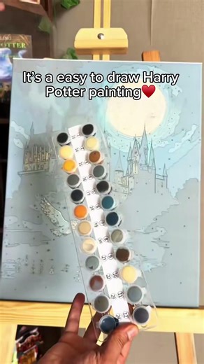You get to draw the painting yourself as shown in the video 🙏 #harrypotter #hogwarts