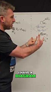 Solve Pool Problems with Conservation of Momentum! #shorts