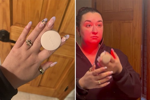 Site Loop: Person’s face during the Solawave 2 in 1 skincare mini