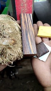 Making a knife handle inspired by Japanese knives🌟 Materials: rosewood, jackfruit, bamboo, and textured PVC. #DIY #woodcraft #japaneseknife #kitchenknife #diycraft | Mahdun