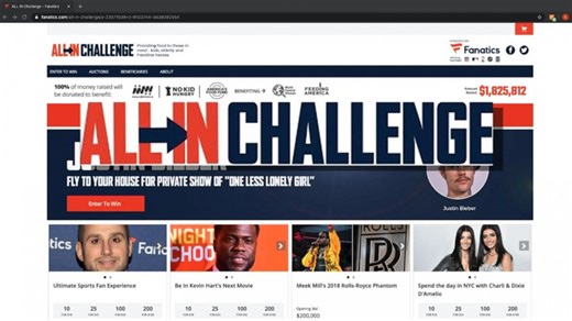 Video Stars offer once-in-a-lifetime experiences with 'All-In Challenge'