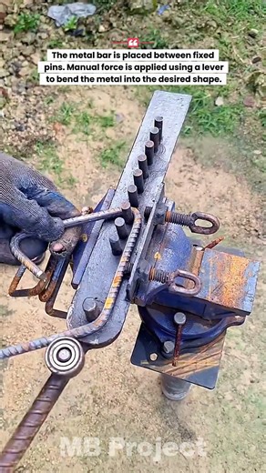 How Metal Bars Are Bent Precisely Using a Manual Bending Tool