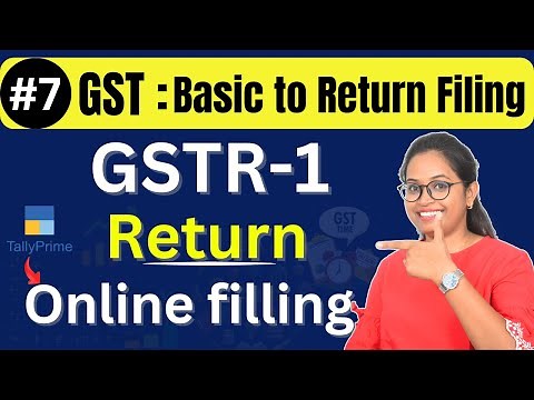 #7 GSTR-1Return Filing from Tally Prime | Free GST Course 2025 with Tally Prime