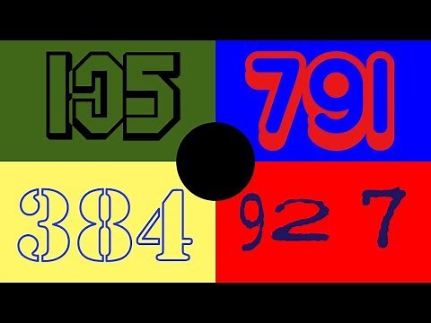 Colorful Numbers 1,000 - 0 [Fonts] [HD 60FPS]