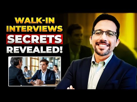 How to Impress in Walk In Interviews | Real Professional Tips #interview #interviewtips
