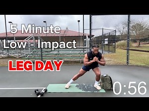 Part 1: 5 Minute Low Impact Leg Workout For Flabby Leg Beginners ( No Equipment )