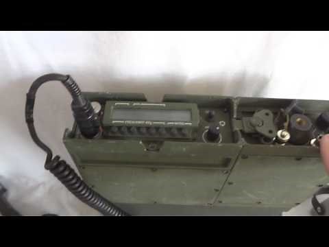 US military AN/PRC-104 Tactical HF SSB man pack transceiver shortwave communications
