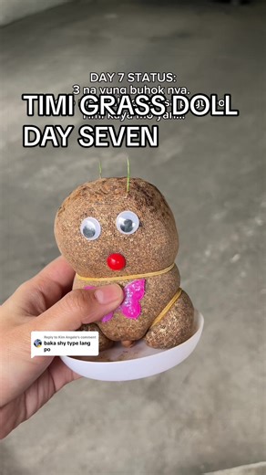 Creating a Timely Grass Doll: Day Seven Progress