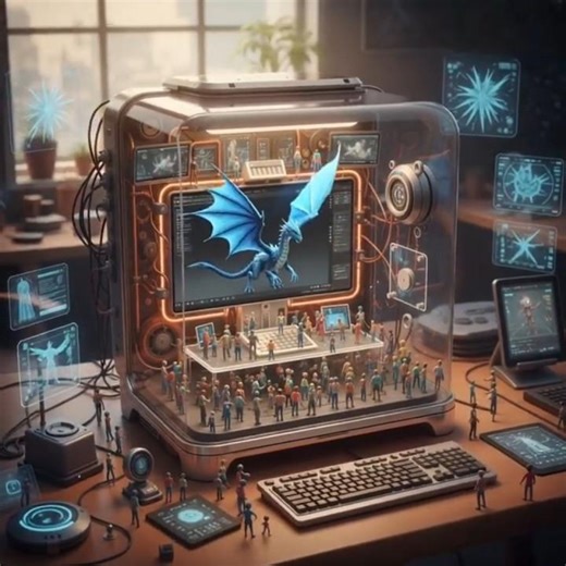 3D Animation Humans Working On Computer #maya #animation #hrithikdiwadkar #miniature #shorts #yt