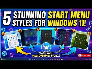 5 Stunning Start Menu Styles for Windows 11 Using Windhawk