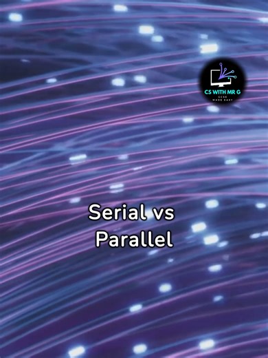 One bit at a time vs ALL at once 😳⚡ #SerialVsParallel #computerscience