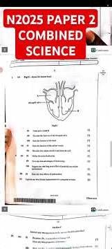 November 2025 Combined science N2025 | paper 2 Zimsec