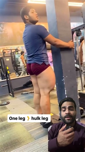 Aasif B on Instagram: "One leg Hulk leg👍💪😨✅ #exercise #fitness #health #usa #gym"