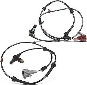 A-Premium ABS Wheel Speed Sensor Compatible with Nissan Models - Altima 2002-2004, L4 2.5L/V6 3.5L, Sedan - Rear Driver and Passenger Side, 2-PC Set, Replace# 47901-8J000, 47900-8J000