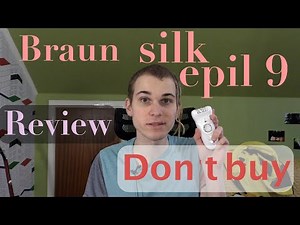 BRAUN Silk epil 9 epilator review (guy tries it for first time)