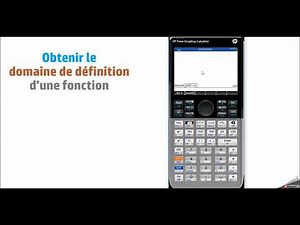 Domaine de définition d'une fonction - Calculatrice HP Prime