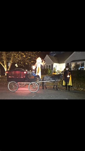 Happy Halloween 🎃 Pippin had the best time tonight in our neighborhood. Everyone always gives her the warmest welcome and even prepared treats just for her. Pippin got a lovely amount of hugs, kisses, carrots and apples! We are incredibly grateful to our wonderful neighborhood friends who make this all so special! Pippin had a loyal following of spooky ghosts & ghouls tonight that wanted to go “trick or treat” just with her! Pips is now tucked up in bed after enjoying some of her treats tonight