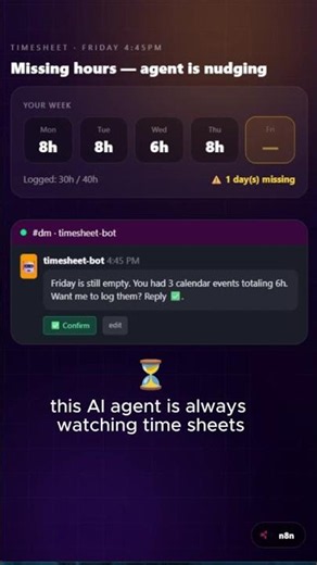 Stop Chasing Timesheets — Let This AI Agent Do It For You (Built in n8n)