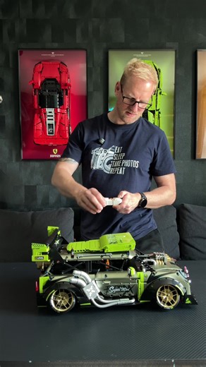 Quick Review of Drifting GULY Mini Cooper Lego Technic alternative #afol #legoalternative #legofan #guly