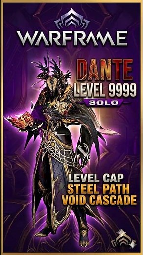 Dante vs Level 9999 SOLO Steel Path Void Cascade #warframe #voidcascade #endurancerun #steelpath
