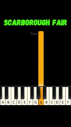 Scarborough Fair 🌿 EASY Piano Tutorial #shorts