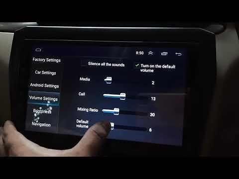 How to set startup volume in android head unit