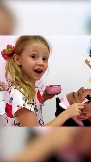 Nastya and papa a story about a beauty salon.