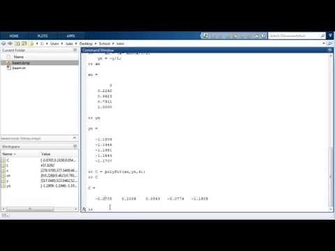 Matlab Tutorial #4: Beam Lab