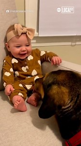 This baby couldn’t hide her delight when her beloved pup licked her feet 😂❤️ | Localish