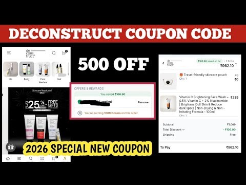 deconstruct coupon code || Deconstruct Coupon Code 2026 || deconstruct new discount offer