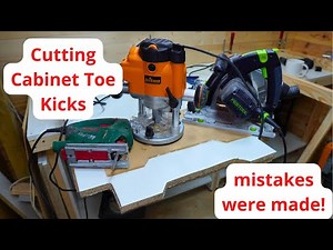 Avoid these mistakes when cutting cabinet toe kick recesses