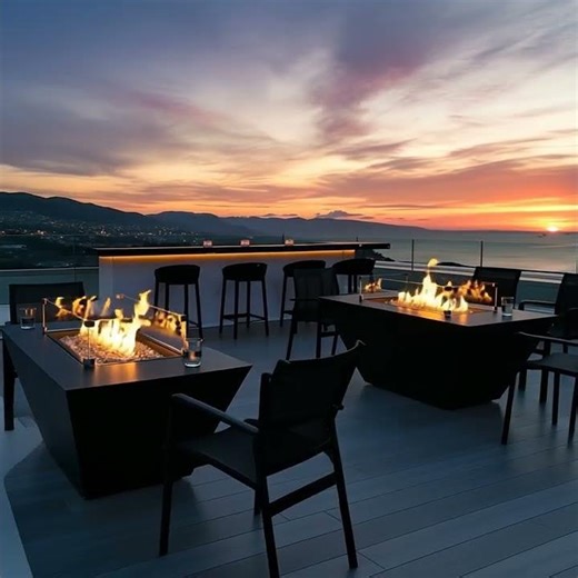 🔥 Modofire Prism Rectangle Fire Pit Tables | Dual Statement Design