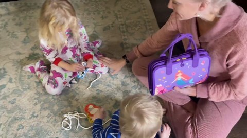 Esjay Toddler Busy Board, Montessori Toys Busy Book, Sensory Board Birthday Gifts for 3+ Years Old Girls Boys, Learning Educational Toy for Fine Motor Skills, Travel Activities for Airplane Car