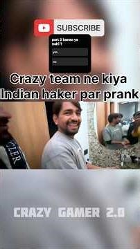 Crazy xyz ne mister Indian Hacker per Kiya prank 😱🤯 #crazy #xyz #mrindiahacker