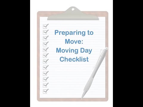 Moving Preparation Checklist