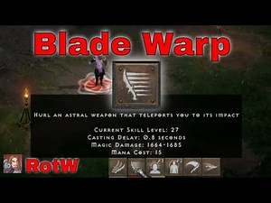 D2R Skills & Abilities - Blade Warp (Warlock Eldritch Tree){RotW}