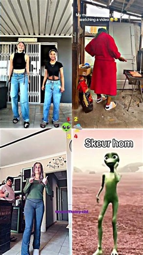 Skeur hom aliens vs humans dance battle #trend #funny #dance