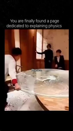 MIND CIRCUIT on Instagram: "When a glass table starts spinning, basic physics steps in and does part of the cleaning for you. As the surface rotates, anything resting on it — water, soap, dust, or debris — experiences an outward effect commonly described as centrifugal force. It’s the same sensation you notice when a car takes a tight turn or when you’re on a fast spinning ride. In reality, nothing is actively pushing outward; due to inertia, objects naturally want to move in a straight line. Bu