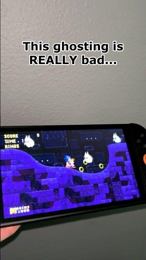 GHOSTING on my Switch 2 screen! #nintendoswitch2 #switch2 #sonicthehedgehog #retrogaming #shorts