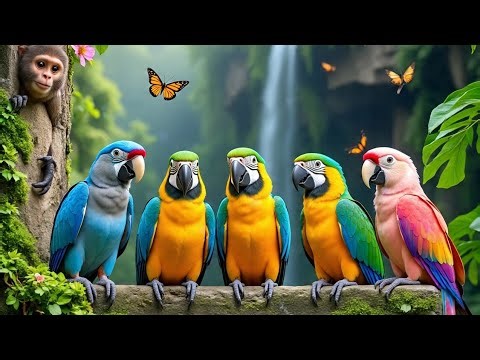 Discover the most spectacular exotic jungle birds from around the world in stunning 4K ULTRA HD