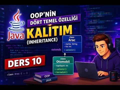 Java Ders 10 | OOP'nin Dört Temel Özelliği: Inheritance (Kalıtım) | extends Kullanımı