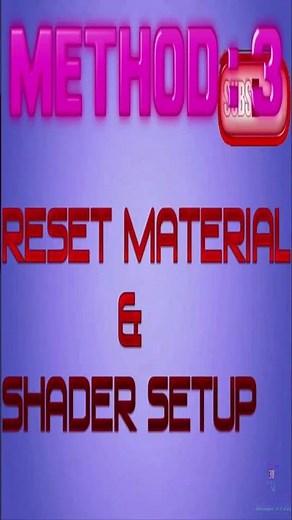 Fix Pink & Missing Textures #shorts