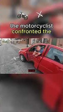 Motorcycle Chase After Wild Car Crash #shorts