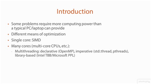 Pluralsight - High-performance Computing in C Plus Plus
