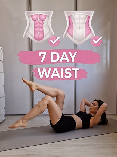 7-Day Pilates Abs Workout: 6 Exercises × 3 Sets for a Flat Tummy