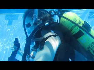 Leisa's Successful Bail In SCUBA Skill - Pool Session with Instructor Gabrielle