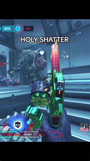 average pc shatter. #clips #overwatch #quickplay #rein #shatter