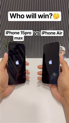 iPhone 15Pro Max vs iPhone Air⚡BOOT UP SPEED TEST!#shorts
