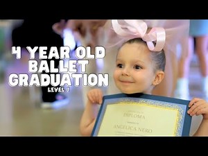 4-Year-Old Angelica Nero Graduates Level 1 Ballet Academy