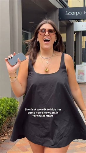 From bump-friendly to all-day comfort, the Boston Mini Dress feels like air. Launching Friday, 30th Jan 👀🖤 The cut is so cute it’s almost unfair!!! | Girls With Gems